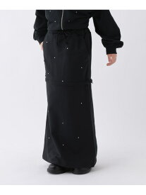 【SALE／50%OFF】【10C REPIPI】【3WAY】ビジュースカート 10C REPIPI レピピアルマリオ スカート ロング・マキシスカート グレー ピンク ブラック【RBA_E】[Rakuten Fashion]