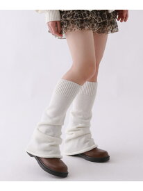 スソワイドレッグウォーマー repipi armario レピピアルマリオ 靴下・レッグウェア 靴下 ホワイト ブラウン ブラック[Rakuten Fashion]