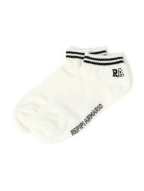 RAロゴWラインソックス repipi armario レピピアルマリオ 靴下・レッグウェア 靴下 ブルー ピンク グレー ブラック ホワイト[Rakuten Fashion]
