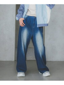 ホックデニムワイドパンツ repipi armario レピピアルマリオ パンツ ジーンズ・デニムパンツ グレー ブラック ブルー【送料無料】[Rakuten Fashion]