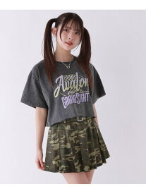 【SALE／30%OFF】AcidWashショートTシャツ repipi armario レピピアルマリオ トップス カットソー・Tシャツ ホワイト ブラック【RBA_E】[Rakuten Fashion]