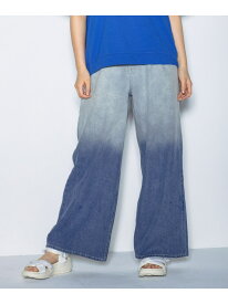 【SALE／40%OFF】ライトホックデニムワイドパンツ repipi armario レピピアルマリオ パンツ ジーンズ・デニムパンツ ブルー ブラック【RBA_E】[Rakuten Fashion]