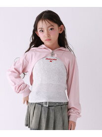 【10C REPIPI】【2Pセット】ウルトラ短丈パーカー 10C REPIPI レピピアルマリオ トップス カットソー・Tシャツ ピンク グレー ブラック【送料無料】[Rakuten Fashion]