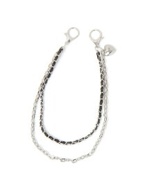 BAGウォレットチェーン3 repipi armario レピピアルマリオ ファッション雑貨 チャーム・キーチェーン ブラック[Rakuten Fashion]