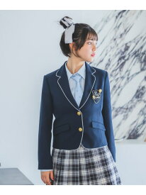 【卒服2026】ベーシックジャケット repipi armario レピピアルマリオ ジャケット・アウター ノーカラージャケット ネイビー グレー【送料無料】[Rakuten Fashion]