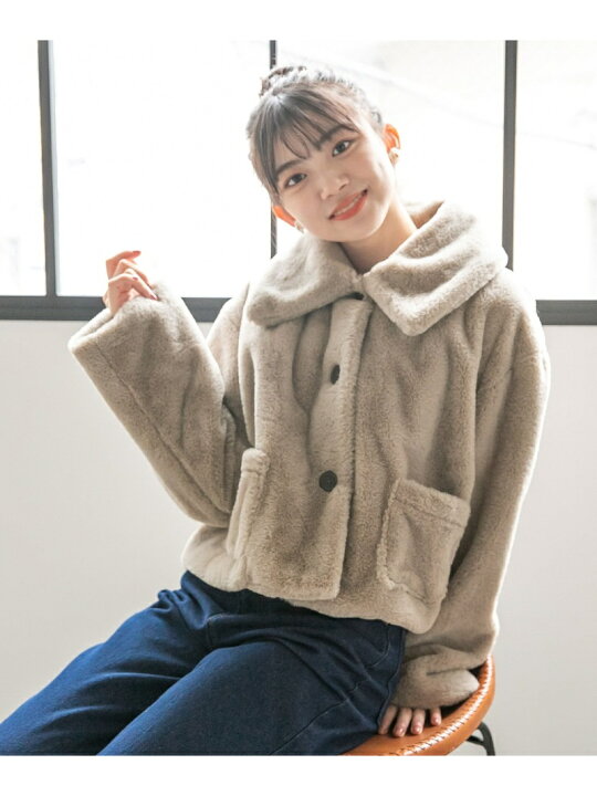 楽天市場】【SALE／50%OFF】(K)モコモコファーコンパクトJKT repipi 