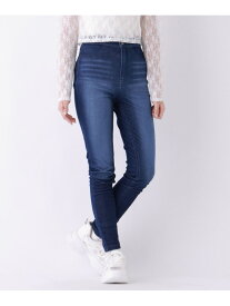 【SALE／60%OFF】ヤミツキスキニーパンツ repipi armario レピピアルマリオ パンツ その他のパンツ ブルー ブラック【RBA_E】[Rakuten Fashion]