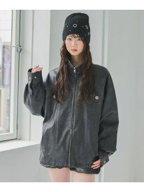 フェイクレザースタンドルーズブルゾン repipi armario レピピアルマリオ ジャケット・アウター ブルゾン・ジャンパー ブラック【送料無料】[Rakuten Fashion]