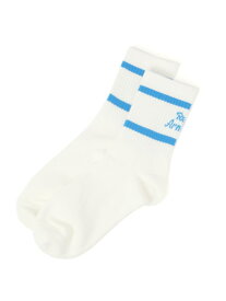 バックロゴWラインソックス repipi armario レピピアルマリオ 靴下・レッグウェア 靴下 グリーン ブルー ホワイト ブラック レッド[Rakuten Fashion]