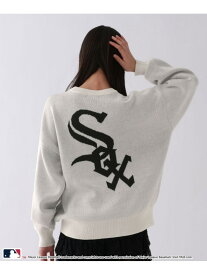 【SALE／30%OFF】【MLB】ルーズニットトップス repipi armario レピピアルマリオ トップス ニット ホワイト ブラック グレー【RBA_E】[Rakuten Fashion]
