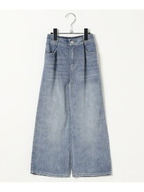 【SALE／30%OFF】【10C REPIPI】ワイドホックデニムパンツ 10C REPIPI レピピアルマリオ パンツ ジーンズ・デニムパンツ ブラック ブルー【RBA_E】[Rakuten Fashion]