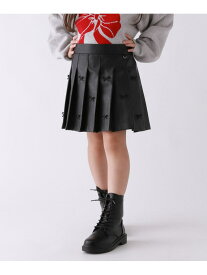 【SALE／40%OFF】【10C REPIPI】フェイクレザーリボンスカート 10C REPIPI レピピアルマリオ スカート ミニスカート ブラック【RBA_E】[Rakuten Fashion]