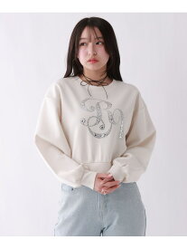 【SALE／40%OFF】ダンボールビジュースウェット repipi armario レピピアルマリオ トップス スウェット・トレーナー ブラック ブルー ホワイト【RBA_E】[Rakuten Fashion]