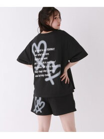 スプレーロゴセットアップ repipi armario レピピアルマリオ パンツ その他のパンツ ピンク グレー ブラック【送料無料】[Rakuten Fashion]