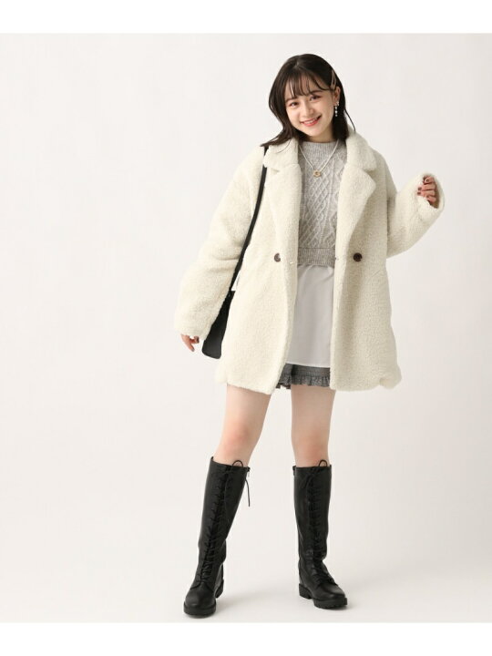 楽天市場】【SALE／57%OFF】ルーズボアコート repipi armario 