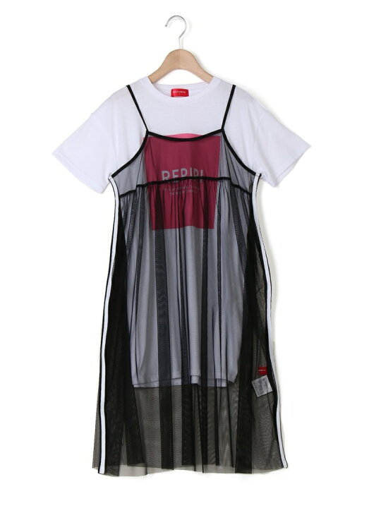 楽天市場 Sale 55 Off メッシュキャミ2pop Repipi Armario レピピアルマリオ ワンピース 半袖ワンピース ホワイト ピンク ブラック Rba E Rakuten Fashion Repipi Armario