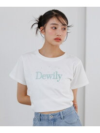 【SALE／20%OFF】DewilyキラキラTシャツ repipi armario レピピアルマリオ トップス カットソー・Tシャツ ブラック ホワイト ブルー【RBA_E】[Rakuten Fashion]