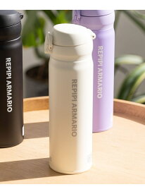 (K)ワンタッチステンレスボトル repipi armario レピピアルマリオ 食器・調理器具・キッチン用品 水筒・マグボトル ブラック パープル ホワイト[Rakuten Fashion]