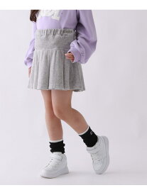 【SALE／50%OFF】【10C REPIPI】ベロアタックプリーツスカート 10C REPIPI レピピアルマリオ スカート ミニスカート グレー ブラック ブルー【RBA_E】[Rakuten Fashion]