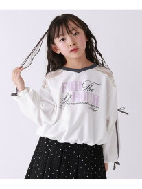 【SALE／20%OFF】【10C REPIPI】レースキリカエトップス 10C REPIPI レピピアルマリオ トップス カットソー・Tシャツ ホワイト ブラック パープル【RBA_E】[Rakuten Fashion]