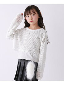 【SALE／40%OFF】【10C REPIPI】【2Pセット】メッシュレイヤードトップス 10C REPIPI レピピアルマリオ トップス アンサンブル ブラック ホワイト【RBA_E】[Rakuten Fashion]