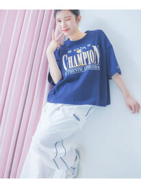 【champion/チャンピオン×repipi】ロゴワイドTシャツ repipi armario レピピアルマリオ トップス カットソー・Tシャツ ネイビー ホワイト【送料無料】[Rakuten Fashion]