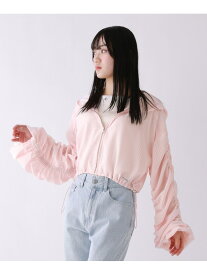 【SALE／50%OFF】シャーリングシアーシャツパーカー repipi armario レピピアルマリオ トップス シャツ・ブラウス ピンク ホワイト ブラック【RBA_E】[Rakuten Fashion]
