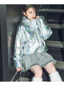 【SALE／30%OFF】パフィーコンパクトブルゾン repipi armario レピピアルマリオ ジャケット・アウター ブルゾン・ジャンパー ブラック ホワイト シルバー【RBA_E】【送料無料】[Rakuten Fashion]