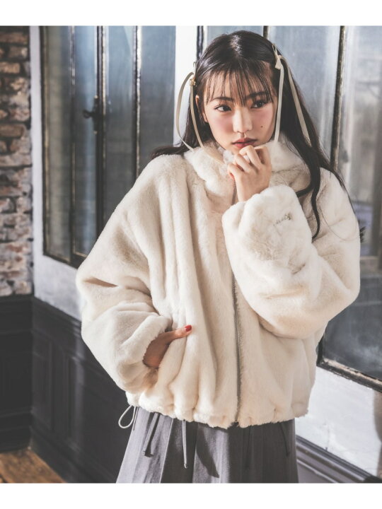 楽天市場】【SALE／30%OFF】【洗える!】モコモコファーフーディ repipi 