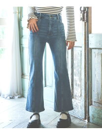 【SALE／40%OFF】【裏起毛】デニムキモウセミフレアパンツ repipi armario レピピアルマリオ パンツ ジーンズ・デニムパンツ ブラック ブルー【RBA_E】[Rakuten Fashion]