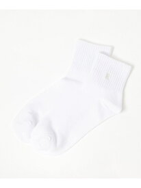 ワンポイントクルーソックス repipi armario レピピアルマリオ 靴下・レッグウェア 靴下 ブラック ホワイト[Rakuten Fashion]