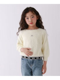 【SALE／50%OFF】【10C REPIPI】シャギーニットトップス 10C REPIPI レピピアルマリオ トップス ニット ホワイト ピンク グレー ブルー【RBA_E】[Rakuten Fashion]