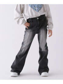 【10C REPIPI】デニムフレアパンツ 10C REPIPI レピピアルマリオ パンツ ジーンズ・デニムパンツ ブラック ブルー[Rakuten Fashion]