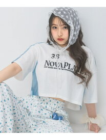 【SALE／50%OFF】キリカエショートゲームTシャツ repipi armario レピピアルマリオ トップス カットソー・Tシャツ レッド ホワイト ネイビー【RBA_E】[Rakuten Fashion]