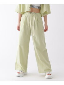 【SALE／50%OFF】スピンドルタックパンツ repipi armario レピピアルマリオ パンツ その他のパンツ ベージュ グリーン【RBA_E】[Rakuten Fashion]