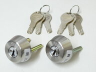 ゴール社対応D9ディンプルシリンダーTX34-33用　#11ケースシリンダー　シルバー色　2個同一テール刻印34…