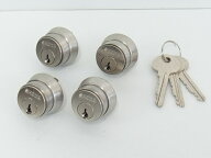 ユーシンショウワ　取替用6本ピンシリンダー8027-26　4個同一　シルバー色☆☆U-SHINSHOWA 昭和 ユーシン…