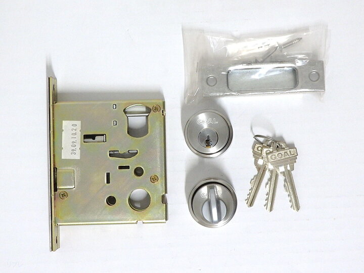 楽天市場】ゴール社本締錠P-PSD-5バックセット70ミリ 戸厚28ミリ〜38  