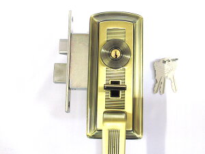 ゴール サムラッチハンドル錠S-CT-5 OAK #71 60x40アンティックブラス仕上(5円玉色)室内側サムラッチハンドル仕様☆☆GOAL ゴール☆サムラッチハンドル錠 アンティック錠 装飾錠 CT☆GOAL ゴール☆