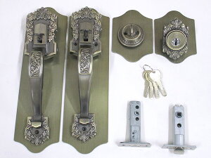 コダイ装飾錠 セパレート取替錠 AB色(923034AB)NFシリンダー ディンプルキー4本付☆☆古代 コダイ KODAI☆装飾錠 セパレート☆古代 コダイ KODAI☆☆ 玄関 ドア 扉 修理 補修 交換 部品 パーツ