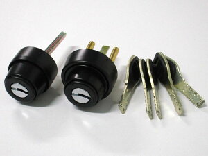 ALPHA(アルファ)FBロック2190取替用シリンダー3690取替用シリンダー同一セットブラック色(鍵5本付)☆☆アルファ ALPHA☆FB 2190 3690☆アルファ ALPHA☆☆ 玄関 ドア 扉 修理 補修 交換 部品 パーツ