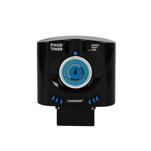 自動給餌器 餌やり 魚 オートフィーダー フードタイマー 熱帯魚 金魚 メダカ 簡単操作 配給量調節 水槽 ブルー