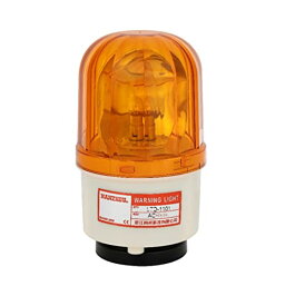 Partools 黄色 回転式 営業中ランプ AC110V マグネットタイプ 工場 建設現場 警告灯 安全 誘導 防犯 ライト