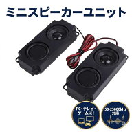 ミニスピーカー 2個 ユニット 4Ω5W 小型 薄型 パッシブ スピーカー ダブル ダイヤフラム フルレンジ 広…