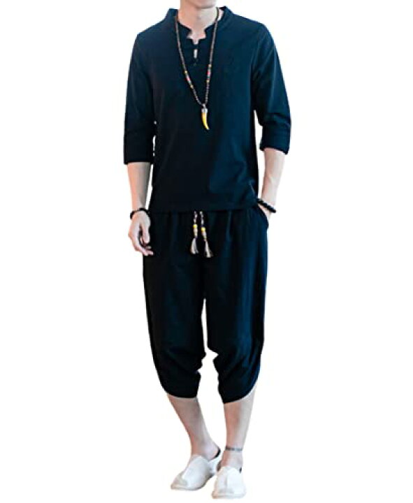 甚平 メンズ 4XL 半袖 黒色 作務衣 浴衣 亜麻 リネン ブラック 男性用 夏祭り 花火 大会 部屋着 上下 セットアップ パーツールズ@ 甚平 メンズ 灰色 4XL 半袖 作務衣 浴衣 麻 亜麻 リネン 男性用 夏祭り 花火 大会 しじら織り 大きいサイズ セットアップ 刺繍 (グレー, 4XL)