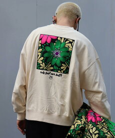 Cook your own soup！パッチ刺繍裏毛プルオーバー　モヤンエクリ moyan ecri ユニセックス スウェット 背面 アフリカ ナイジェリア 寄付 黒 緑 ブラウン メンズ