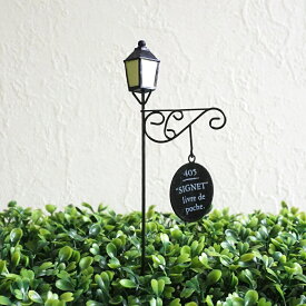 ガーデンピック 友膳 ランタンプレートピック ブラック ガーデニング 雑貨 【メール便可 1通につき3本まで】