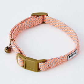 猫用首輪 フラッシュソフトキャットカラー ピンク ペティオ ▼a ペット グッズ 猫 キャット 抗菌 光る 両面反射 やわらかテープ 安心仕様 鈴付 Petio