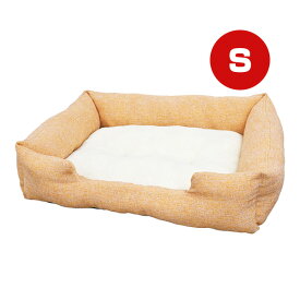 SMILE スクエアベッド 麻調 オレンジ S エースプロダクツ ▼g ペット グッズ 犬　ドッグ 猫 キャット オールシーズン