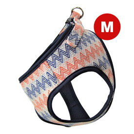 シェブロンソフトハーネス M ネイビー 岡野製作所 ▼a ペット グッズ 犬 ドッグ アクセサリー 胴輪 ゆうパケット